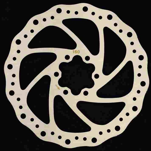 [BKR125] Disco de Freno BRAKCO DR02 160 mm, 6T, 1,8 mm, disipación calor óptima,  142 g
