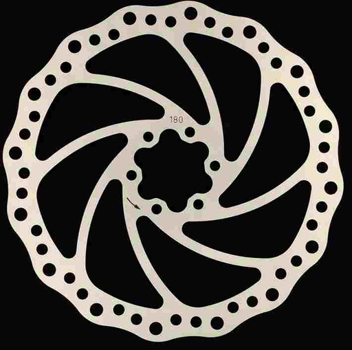 [BKR126] Disco de Freno BRAKCO DR02 180 mm, 6T, 1,8 mm, disipación calor óptima,  164 g
