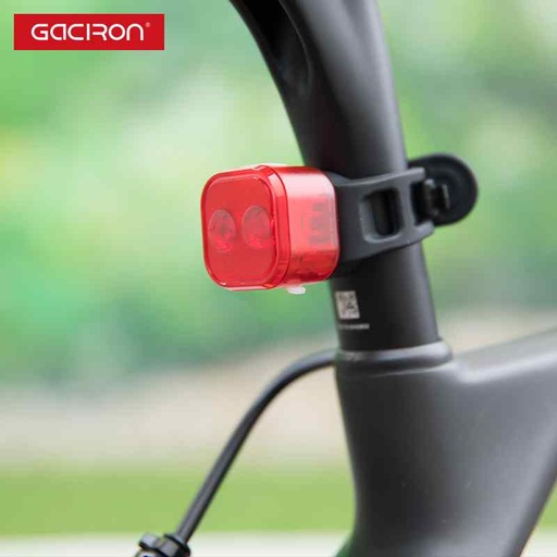 [GCW07] Luz Trasera USB Gaciron W07R Compacta, 15 Lumen-300º-+1.000 metros, ind. carga, >24h