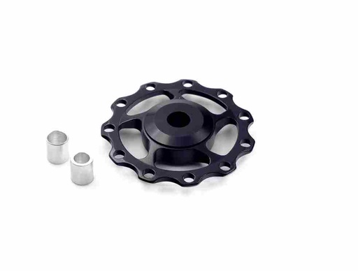 [187986] _ Roldana Polea de Cambio AHOOH 11 Dientes 12v, Aluminio CNC, Rodamiento, casquillos 4mm/5mm, 9.1 g