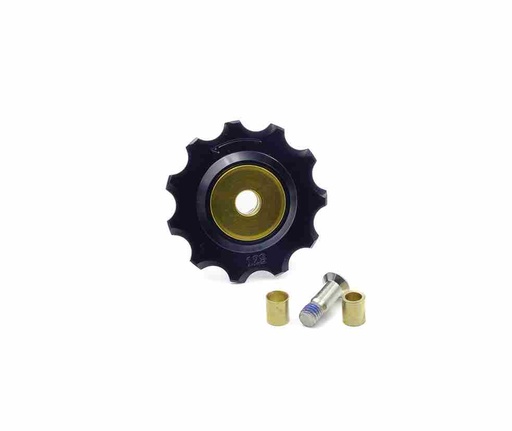 [187990T11] Roldana Polea de Cambio AHOOH 11 Dientes, Rodamiento Cerámico, Aluminio CNC