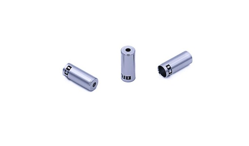 [BK24013S] Tope de funda de freno Ø5 mm BRAKCO, Aluminio CNC, Plata (10x)