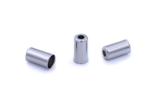 [BK24017] Tope de funda de cambio Ø4,3mm BRAKCO, Latón, Plateado (10x)