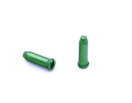 [BK24023G] Terminal de cable freno/cambio 1,6 mm BRAKCO, Alumino, Verde (10x)