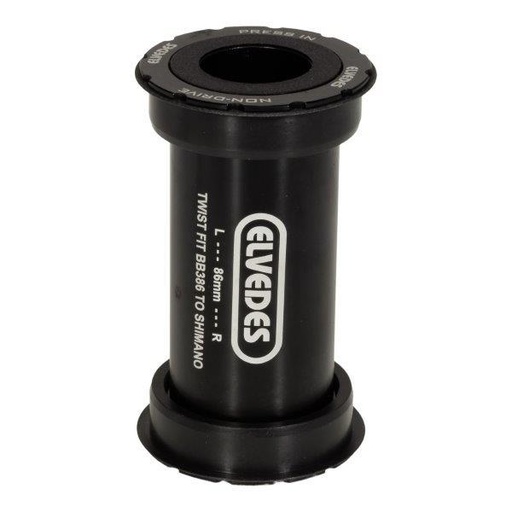 [E2020084] Pedalier Elvedes twist fit BB386 Ø46mm 86mm Ø24mm Shimano