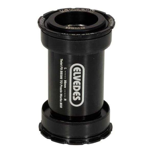 [E2020091] Pedalier Elvedes twist fit BB386 Praxis Ø46mm 86mm  Ø28-30mm Road/MTB