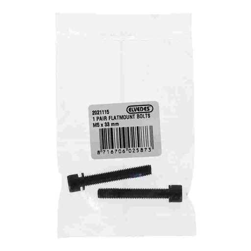 [E2021115] Tornillos Elvedes para pinza/Adaptador flatmount M5 x 33 mm (2x)