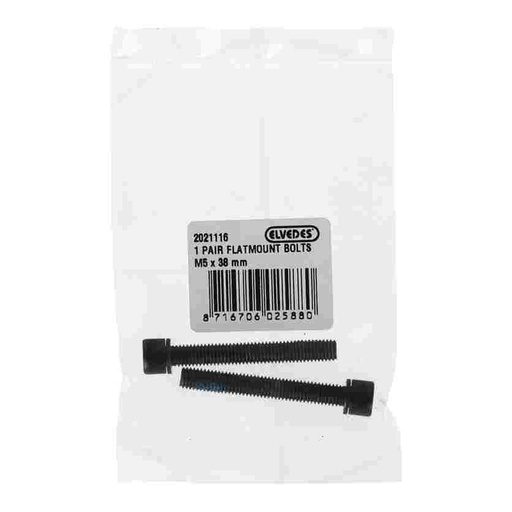 [E2021116] Tornillos Elvedes para pinza/Adaptador flatmount M5 x 38 mm (2x)