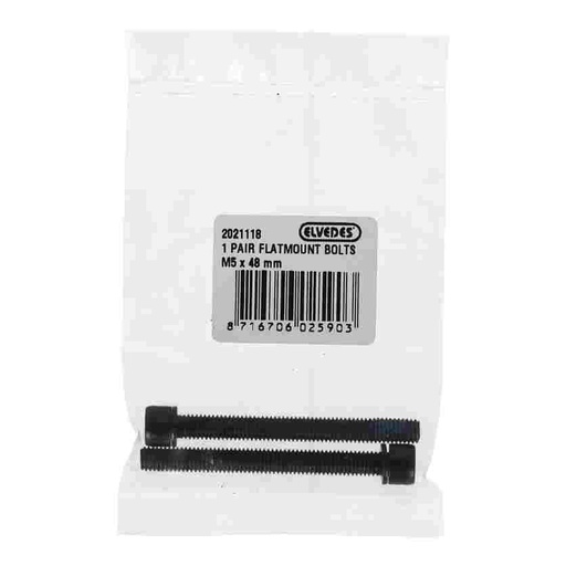 [E2021118] Tornillos Elvedes para pinza/Adaptador flatmount M5 x 48 mm (2x)