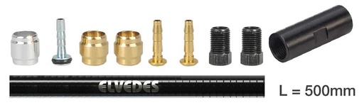 [E2019105] Elvedes KIT extensión/empalme hidráulico Formula (Incluye inserts, Olivas, 0.5 m Latiguillo...)