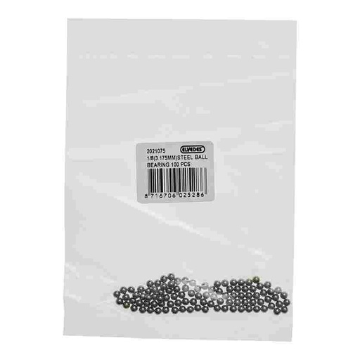 [E2021075] Bolas de Rodamiento Elvedes de acero 1/8" (100x)