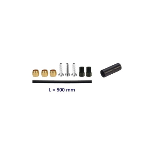 [E2024051] Elvedes KIT extensión/empalme hidráulico Shimano (Inserts SM-BH90+Olivas+Tornillos+0.5m Latiguill