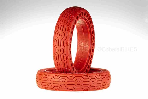 [187804R] Neumático macizo Aspen Red 8.5"x2" scooter XIAOMI M365 rojo