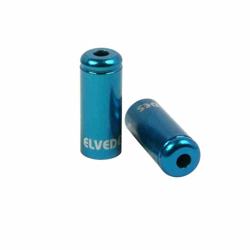 [CP2012003] Tope de Funda Sellado para Freno Elvedes Ø5,0mm Aluminio Azul (bolsa 10x)