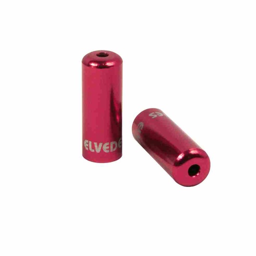 [CP2012010] Tope de Funda Sellado para Cambio, Elvedes, Ø4,2mm, Aluminio, Rojo (bolsa 10x)