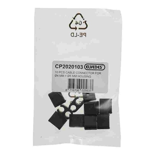 [CP2020103] Clips de sujección de funda Elvedes Duo Freno/Cambio Ø 4,1mm/5,0mm  (bolsa 10x)