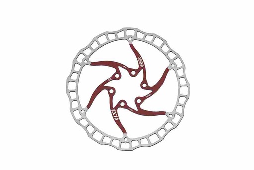 [E2015196] Disco de Freno Elvedes LX16 Ø160 mm 85 g, Rojo