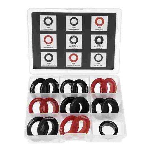 [E2019056] Caja Set Elvedes de tapas de Rodamiento de Pedalier Elvedes con 1 set Adaptador GXP
