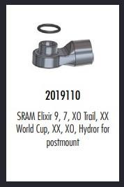 [E2019110] Junta tórica Elvedes para Banjo SRAM Elixir 9, 7, XO Trail, XX World Cup, XX, XO, (Bolsa 20x)