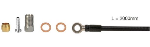 [E2020106] KIT Latiguillo Elvedes hidráulico (banjo, oliva, pin, etc) Shimano SM-BH90 extra flexible, 2m