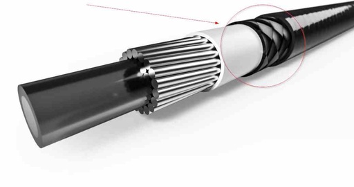 [E2020256-10] Funda Elvedes freno/cambio Ø4.9mm,Trenzado extra rígido (Frenos mecanicos,Cargobike, tandem), 10m *
