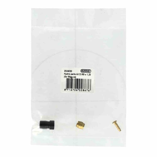 [E2024030] Kit componentes hidráulicos MAGURA KIT D:  ( Tornillo M9x1,25 , Oliva, Pin)