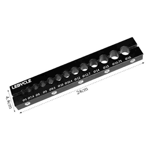 [LB0121] LEBYCLE Insertos magnéticos para mordaza de banco para tubos Ø5–16mm