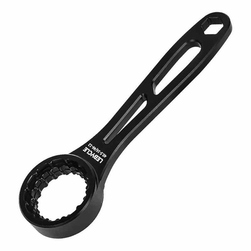 [LB0128] LEBYCLE Llave de pedalier múltiple Aluminio CNC, 4 medidas integradas 39 / 40.5 /44 / 46 mm (Shimano