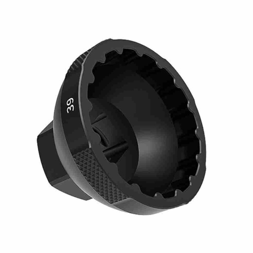[LB0138] LEBYCLE Llave de pedalier cazoleta AL7075 para dinamométrica 1/2" Ø39mm 16 muescas