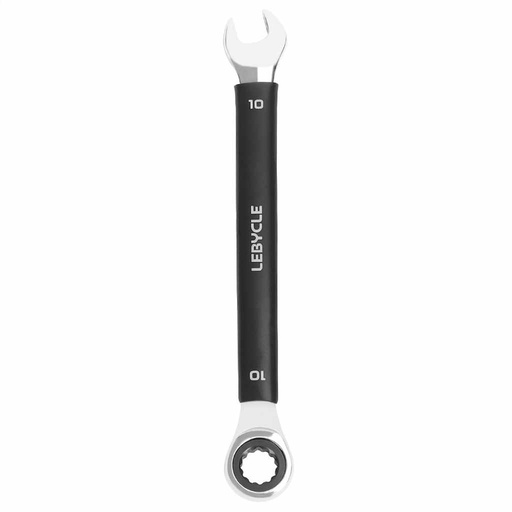 [LB0186] LEBYCLE Llave combinada fija-estrella M10 profesional con carraca 72T, acero cromo-vanadio