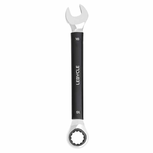 [LB0192] LEBYCLE Llave combinada fija-estrella M16 profesional con carraca 72T, acero cromo-vanadio
