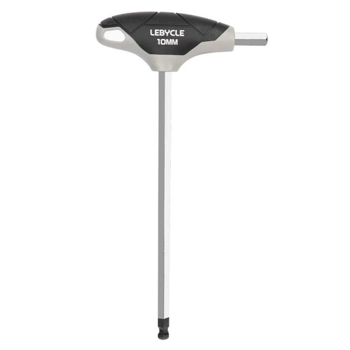 [LB0209] LEBYCLE Llave Allen 10 mm en T de punta redondeada, eje en acero Cr-V, mango ergonómico antideslizan