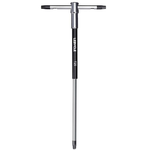 [LB0211] LEBYCLE Llave Torx 2.5mm en T profesional con casquillo giratorio, eje en acero Cr-V