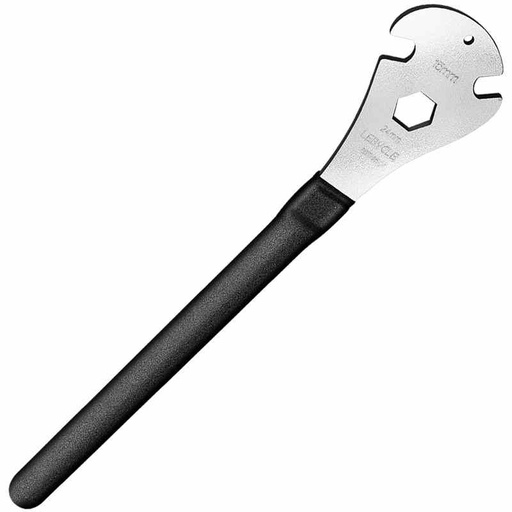 [LB0212] LEBYCLE Llave de pedales PROFESIONAL, acero tratado de alta resistencia, mango 43 cm antideslizante