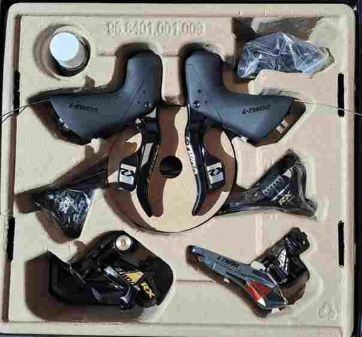 [LT0120] _ Set Carretera 12v Hidráulico L-TWOO: Palancas, pinzas, cambio, desviador, accesorios, Caja-estuche