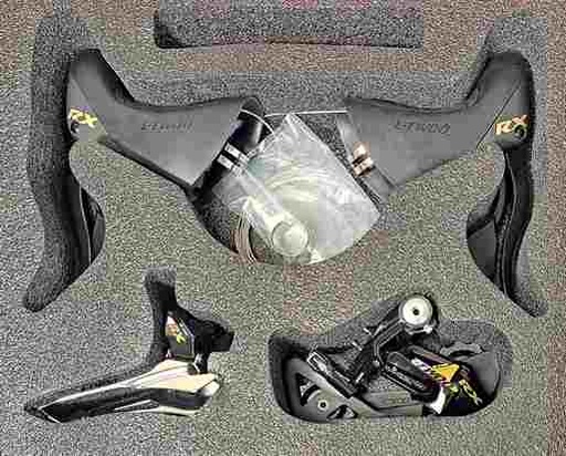 [LT0121] _ Set Carretera 12v L-TWOO: Palancas, cambio, desviador, Caja-estuche