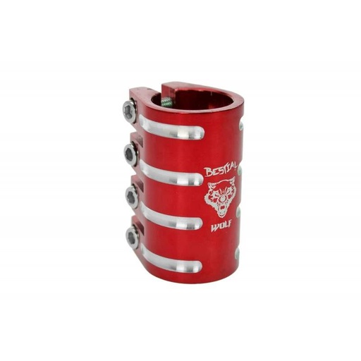 [SC41410] Clamp 4 tornillos 41410, Rojo   *Último