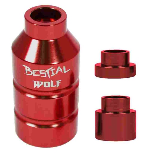 [SPEG4410] Peg aluminio, con 3 tornillos y 2 adaptadores, rojo