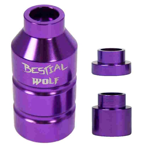[SPEG449] Peg aluminio, con 3 tornillos y 2 adaptadores, violeta