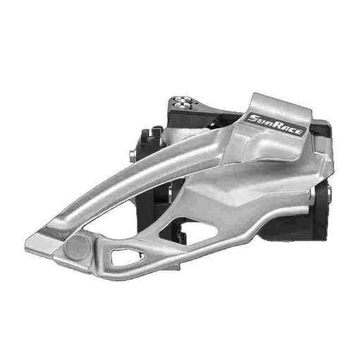 [SRD030] Desviador delantero Sunrace 2 x 10v 38-26t,38-24t,36-22T, doble tiro, clamp ø28,6-31,8-34,9mm