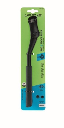 [U90VN00R] Caballete Trasero tornillos 18 mm URSUS MOOI, 25 kg, Negro, botón ajuste 24" a 28"