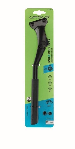 [U90VN01R] Caballete Trasero tornillos 40 mm URSUS MOOI, 25 kg, Negro, botón ajuste 24" a 28"
