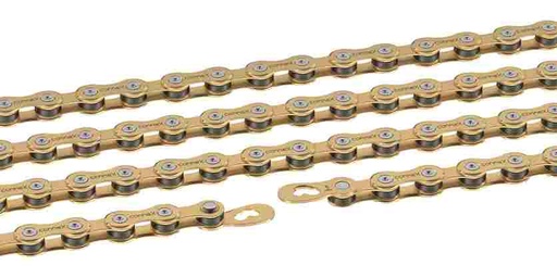 [W09-SG] CADENA CONNEX 9V SG 114 Eslabones, dorada, chapada en latón *
